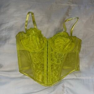 cropped corset tank top